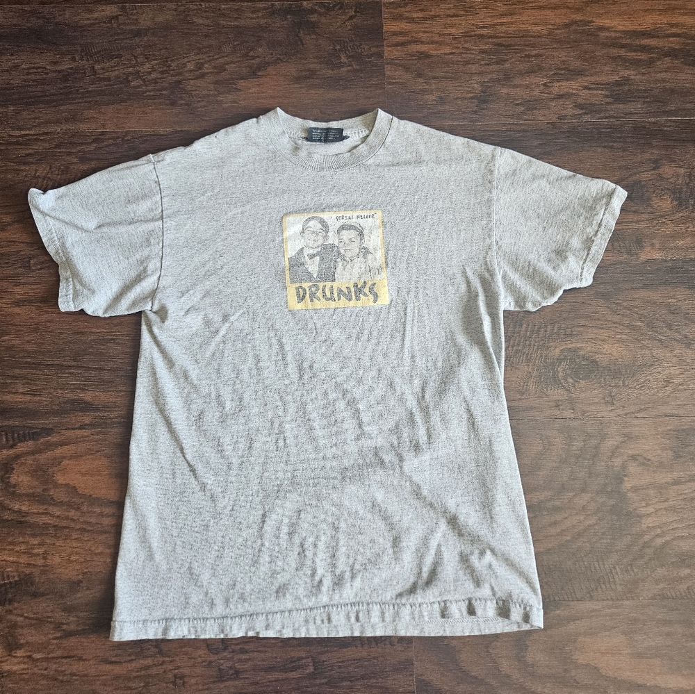 Serial Killer T-Shirt Men's Vintage DRUNKS original 90s California